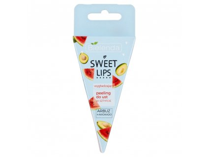 Bielenda Sweet Lips Vyhladzujúci peeling na pery - melón a avokádo 4,3 g