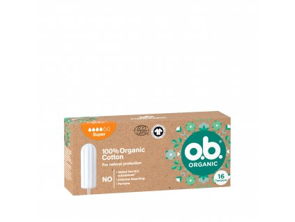 O.B.Organic Super Tampóny - 100% bavlna 1op.16ks