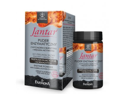 Farmona Jantar Enzymatický prášok s jantárovým extraktom a aktívnym uhlím na normálne a mastné vlasy 30g
