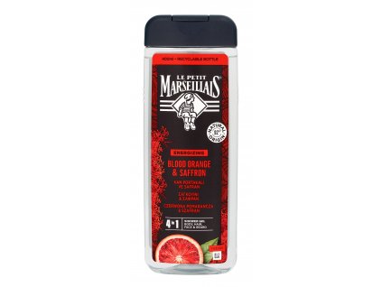 Le Petit Marseillais Sprchový gel 4v1 pre mužov Červený Pomaranč a Šafrán 400 ml