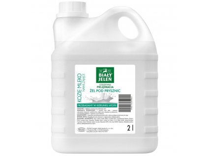 Biały Jeleń Daily Care Hydratačný sprchový gél Kozie mlieko 2L - náplň