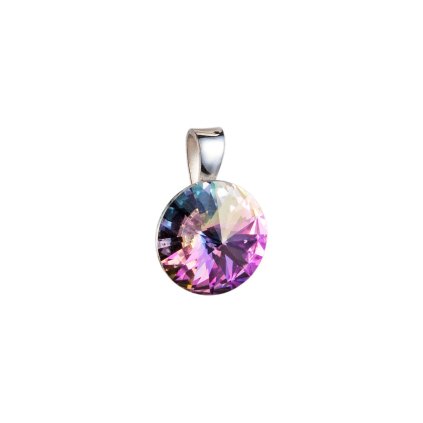 16469 stribrny privesek s krystaly swarovski fialovy kulaty rivoli 34112 5