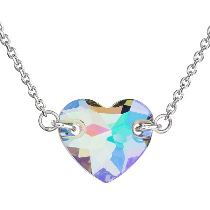 17291 stribrny nahrdelnik s krystaly swarovski zeleno fialove srdce 32020 5