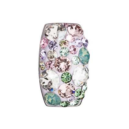 17819 stribrny privesek s krystaly swarovski mix barev obdelnik 34194 3 sakura
