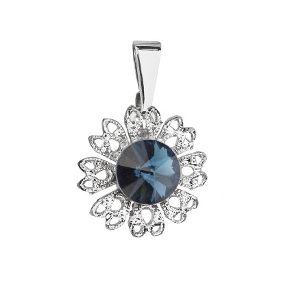 18200 privesek bizuterie se swarovski krystaly modra kyticka 54032 3 montana
