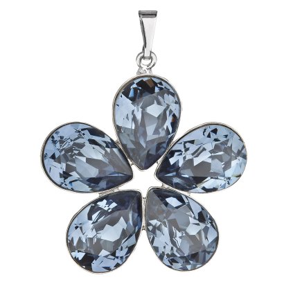 18254 privesek bizuterie se swarovski krystaly modra kyticka 54037 3 denim blue