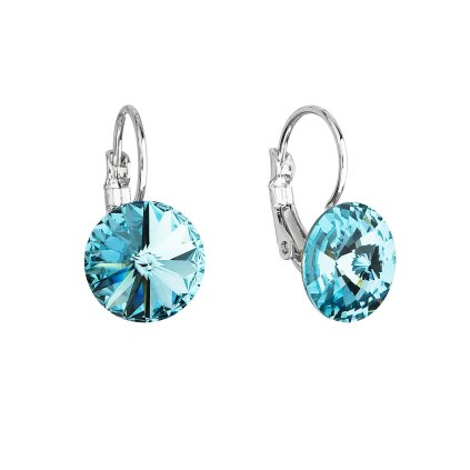 18347 nausnice bizuterie se swarovski krystaly modre kulate 51002 3 turquoise
