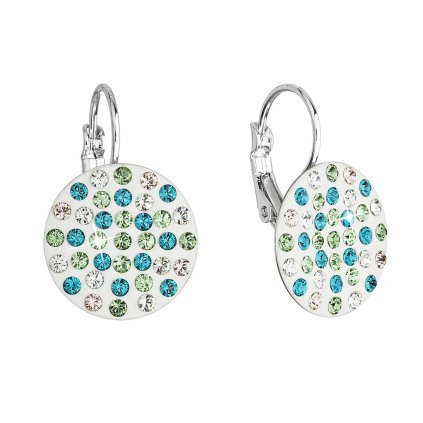 18488 nausnice bizuterie se swarovski krystaly zelene kulate 51033 3