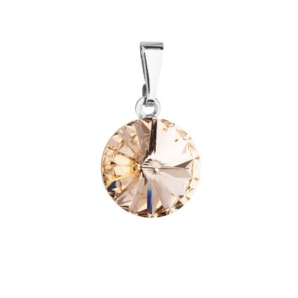 18932 privesek bizuterie se swarovski krystaly oranzovy kulaty 54001 3