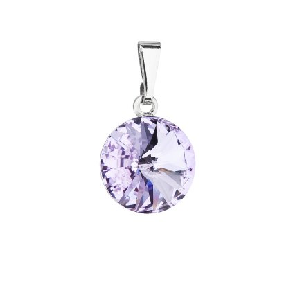 18947 privesek bizuterie se swarovski krystaly fialovy kulaty 54001 3 violet