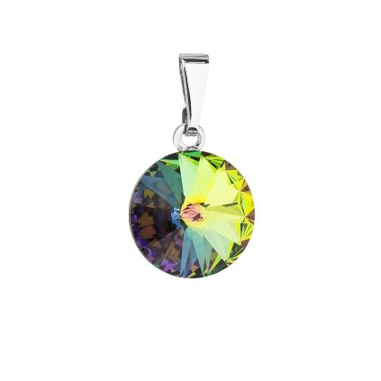 18959 privesek bizuterie se swarovski krystaly zeleny kulaty 54001 5