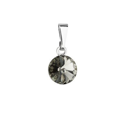 18992 privesek bizuterie se swarovski krystaly sedy kulaty 54018 3