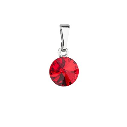 19004 privesek bizuterie se swarovski krystaly cerveny kulaty 54018 3