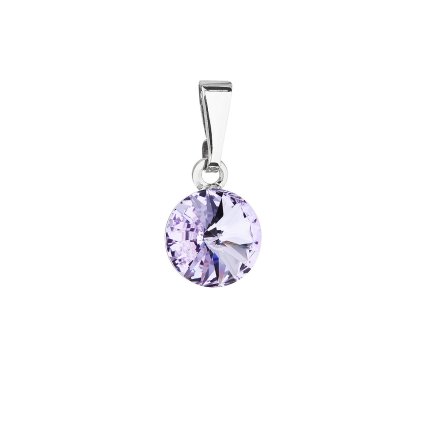 19013 privesek bizuterie se swarovski krystaly fialovy kulaty 54018 3 violet