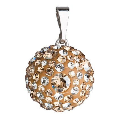 19757 stribrny privesek s krystaly swarovski zlaty kulaty 34081 5