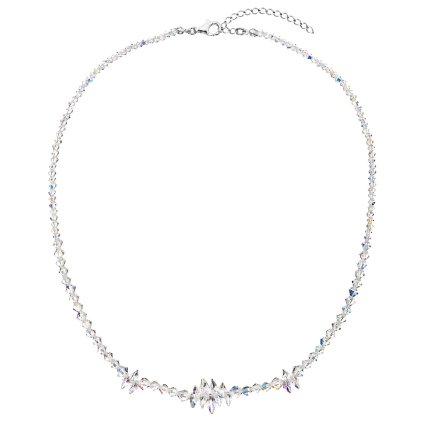 20591 stribrny nahrdelnik s krystaly swarovski ab efekt hrozen 32064 2