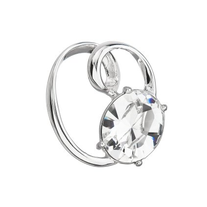 20633 stribrny privesek s krystalem swarovski bily oval 34228 1