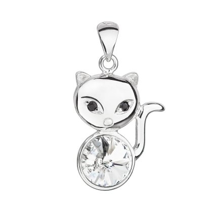 20654 stribrny privesek s krystalem swarovski bila kocka 34235 1