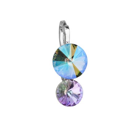 20699 privesek bizuterie se swarovski krystaly zeleny fialovy kulaty 54028 5