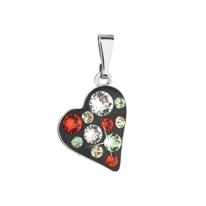 20768 privesek bizuterie se swarovski krystaly cervene srdce 54027 3 jet spring