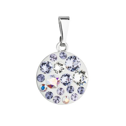 20810 privesek bizuterie se swarovski krystaly fialovy kulaty 54023 3 violet
