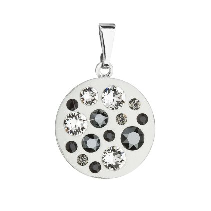 20876 privesek bizuterie se swarovski krystaly sedy kulaty 54022 3