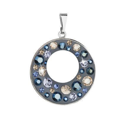 20918 privesek bizuterie se swarovski krystaly modry kulaty 54026 3