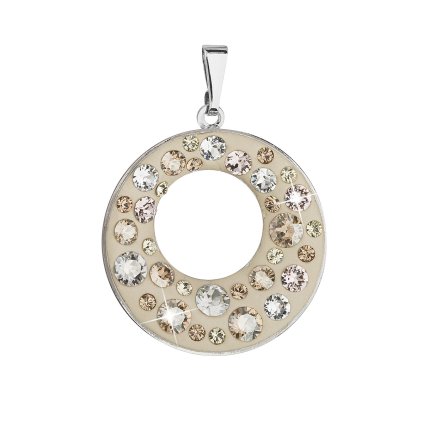 20939 privesek bizuterie se swarovski krystaly hnedy kulaty 54026 3