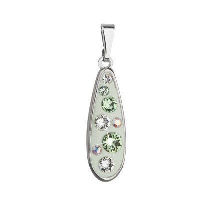 20975 privesek bizuterie se swarovski krystaly zelena kapka 54025 3