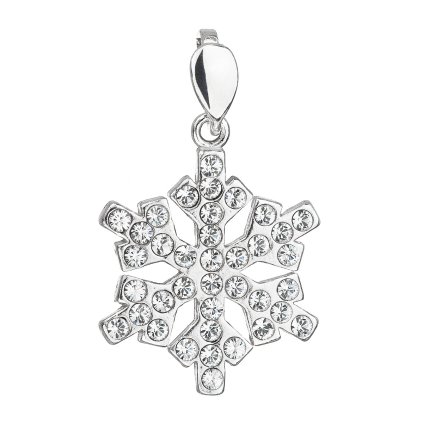 21380 stribrny privesek s krystaly swarovski bila vlocka 34221 1