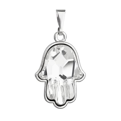 23870 stribrny privesek s krystaly swarovski bila ruka fatima 74037 1