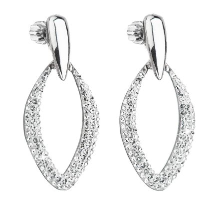 24035 stribrne nausnice visaci s krystaly swarovski bile 31222 1