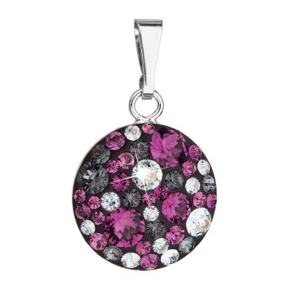 25946 stribrny privesek s krystaly swarovski fialovy kulaty 34225 3 dark amethyst