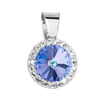 25982 stribrny privesek s krystaly swarovski fialovy kulaty 34251 5