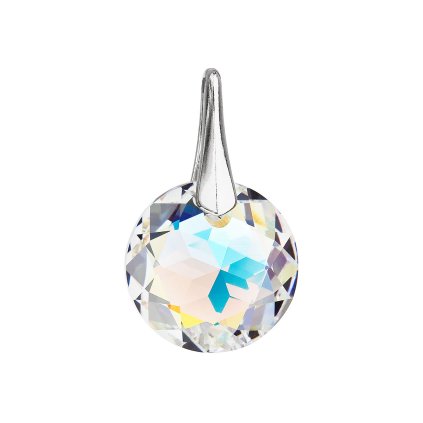 25994 stribrny privesek s krystaly swarovski ab efekt kulaty 34253 2