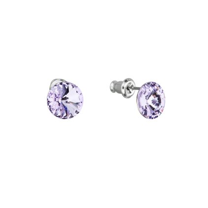 27632 nausnice bizuterie s preciosa krystaly fialove kulate 51037 3 violet
