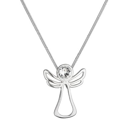 27794 stribrny nahrdelnik andel se swarovski krystalem 32080 1 bily