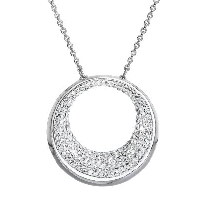 28169 stribrny nahrdelnik s krystaly preciosa bily 32026 1 crystal