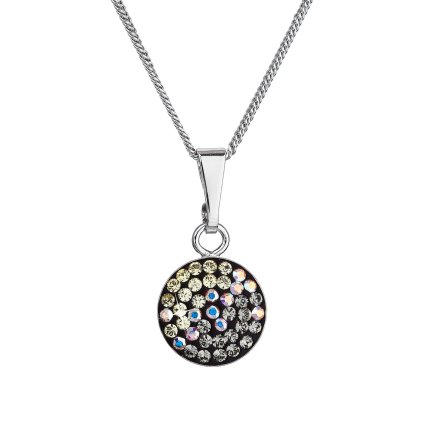 29681 stribrny nahrdelnik se swarovski krystaly kulaty mesicni 32086 3 moonlight