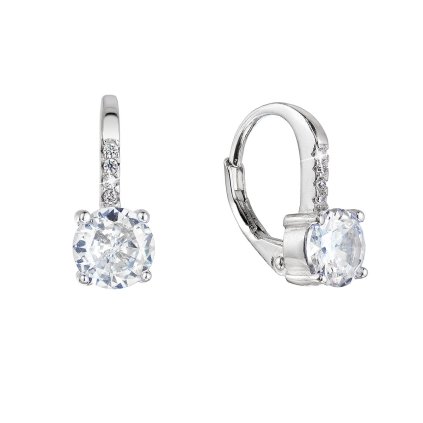 29921 stribrne nausnice detske kulate se zirkony 11478 1 crystal