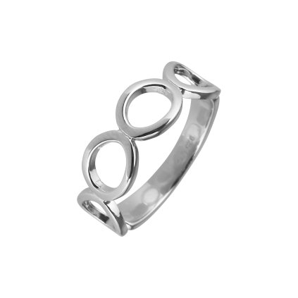 32825 stribrny prsten kulata ocka 65009 uni