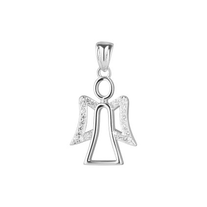 32933 stribrny privesek andel s kridly ze zirkonu 14042 1 crystal