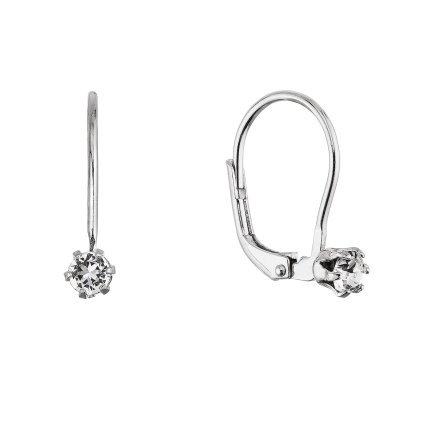 Stříbrné visací náušnice se Swarovski krystalem 31322.1