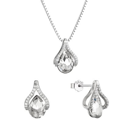 Sada šperků se zirkony kapičky 19037.1