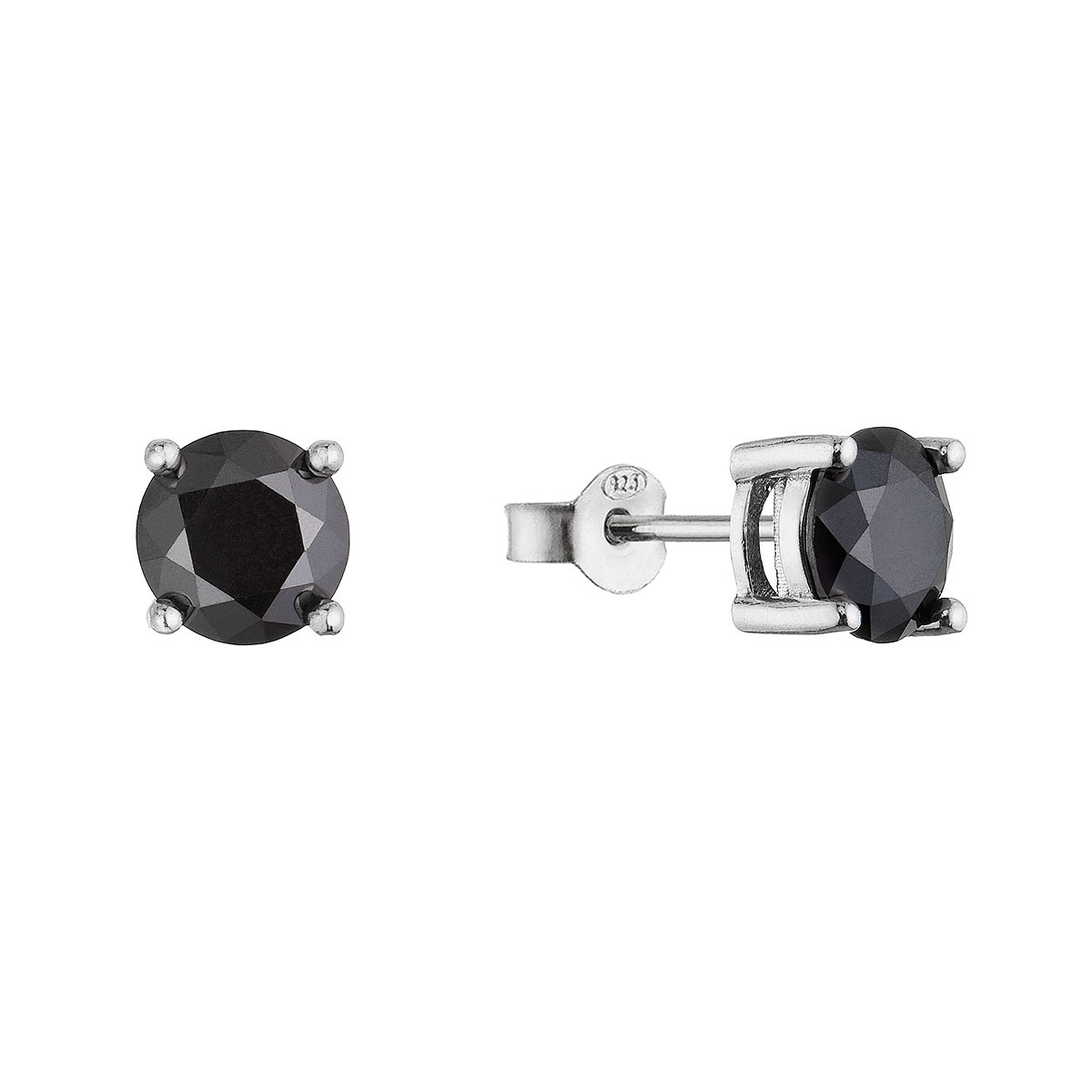 Stříbrné náušnice LUNA 11M00010 moissanite