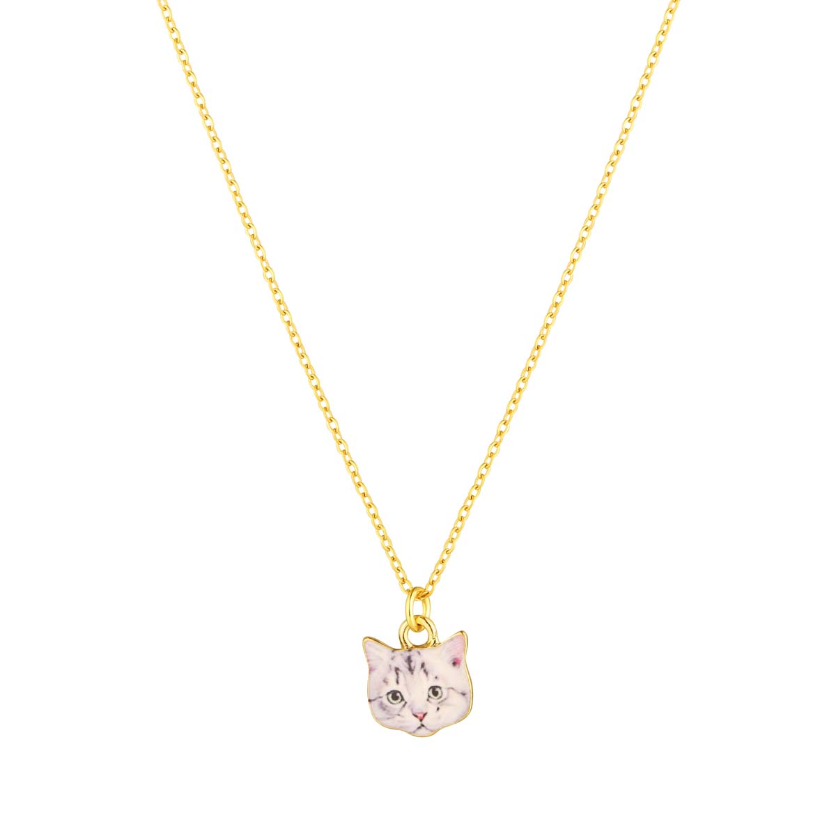 Ocelový náhrdelník kočka 42042.1