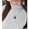 16295 1 stribrny privesek s krystaly swarovski modre srdce 34002 5