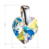 16496 2 stribrny privesek s krystaly swarovski ab efekt srdce 34003 2