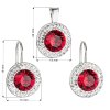 16721 2 sada sperku s krystaly swarovski nausnice a privesek cervene kulate 39107 3