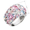Stříbrný prsten s krystaly Swarovski růžový 35028.3 (Velikost 54 (ø17,2 mm))